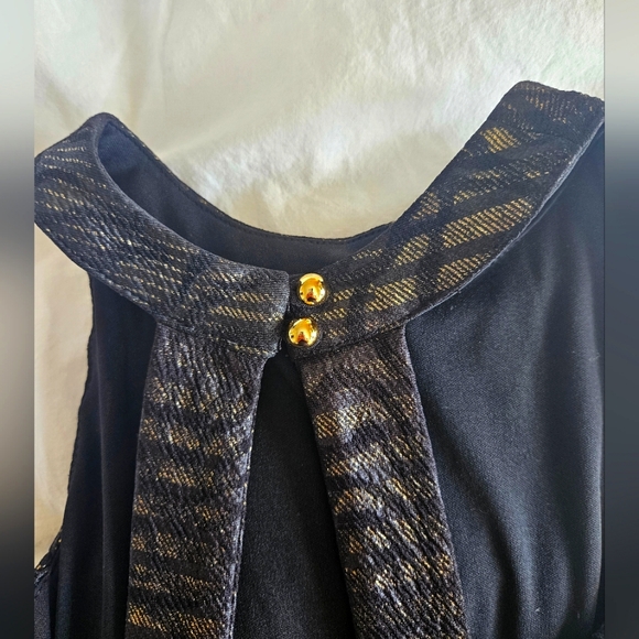 GB GIRLS DRESS, Black & Gold, Size Large - Picture 3 of 8